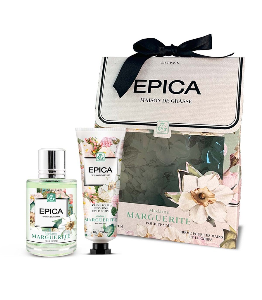 ESTUCHE DUO MARGUERITE EAU DE PARFUM Y CREMA CORPORAL Y DE MANOS EPICA