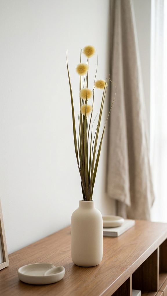 Pom Pom Grass 64Cm Beige