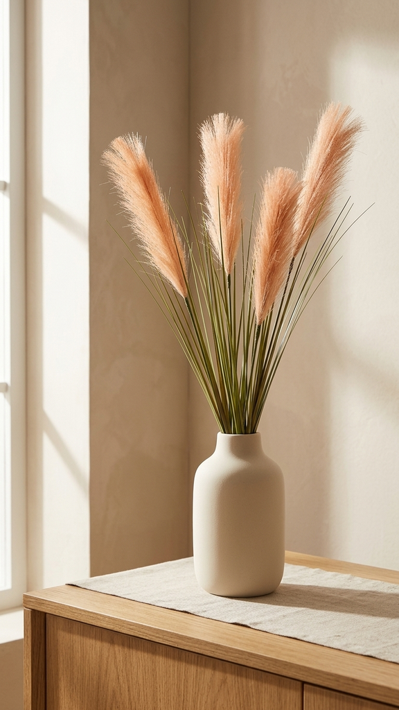 Reed Grass Spray 78Cm Brown