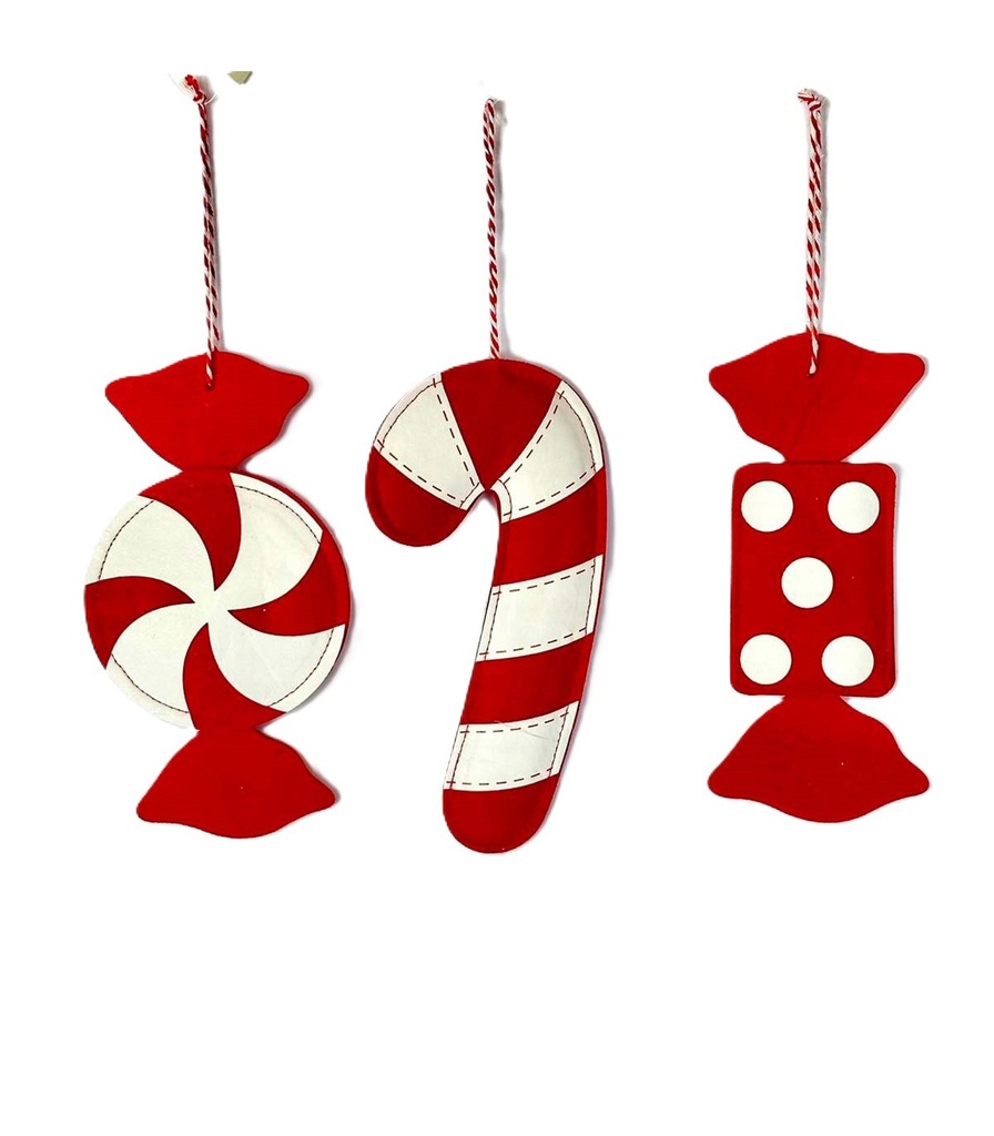 ADORNO DE TELA CANDY 20 CM