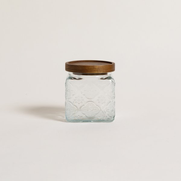 Frasco Cuadrado Salamanca Tapa Acacia 500 Ml