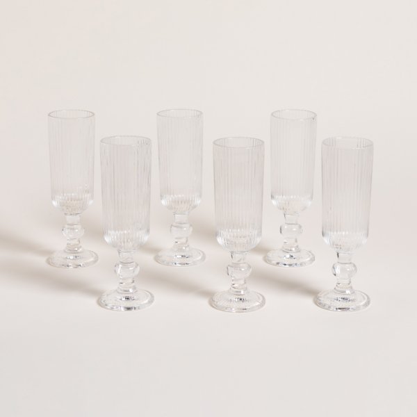 Set X 6 Copas De Vidrio Kingdom Transparente 160 M