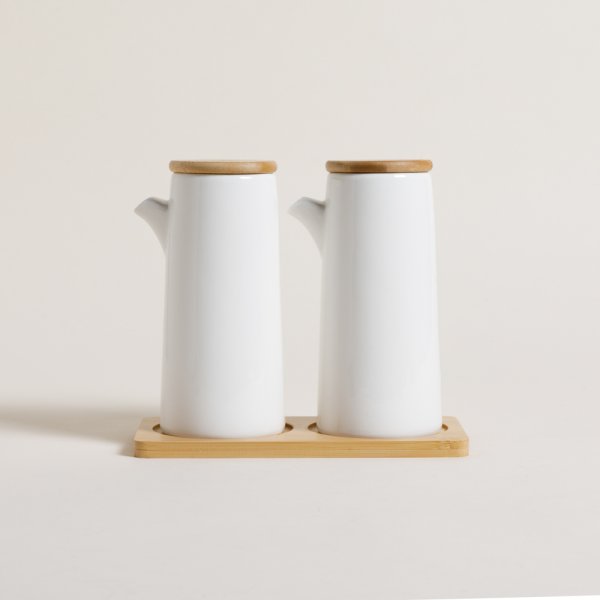 [411126] Set Aceitera Y Vinagrera Tokio White 400 Ml