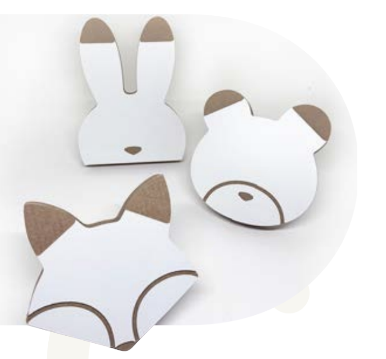 [130384] Perchero Animalitos X 3 Estilo Domingo