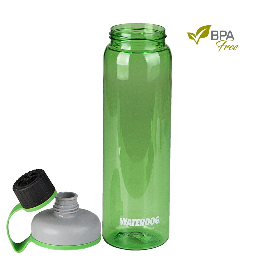 BOTELLA DEPORTIVA TRITAN 800 CC VERDE WATERDOG