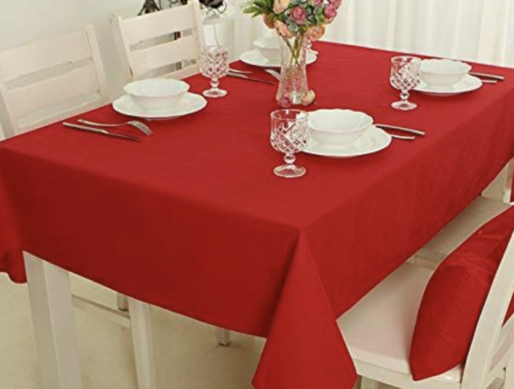 Mantel 140 X 250 Tropical Liso Rojo