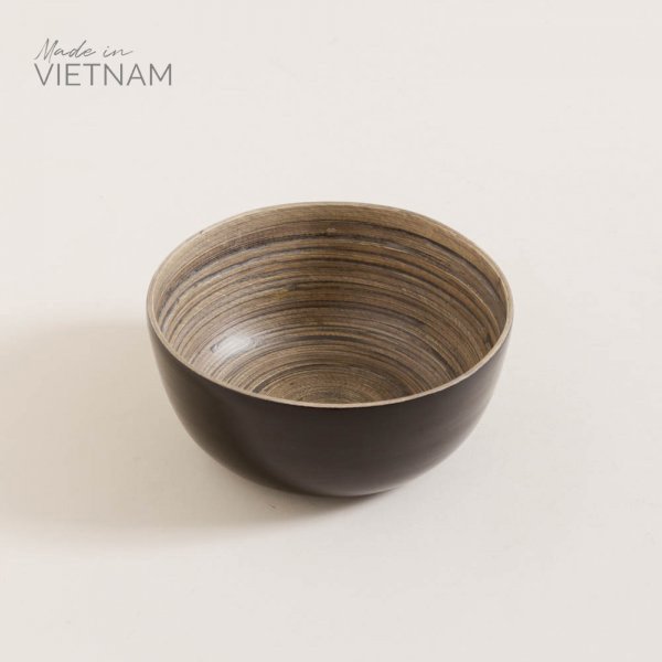 BOWL DE BAMBOO TUAN BLACK 20X8 CM