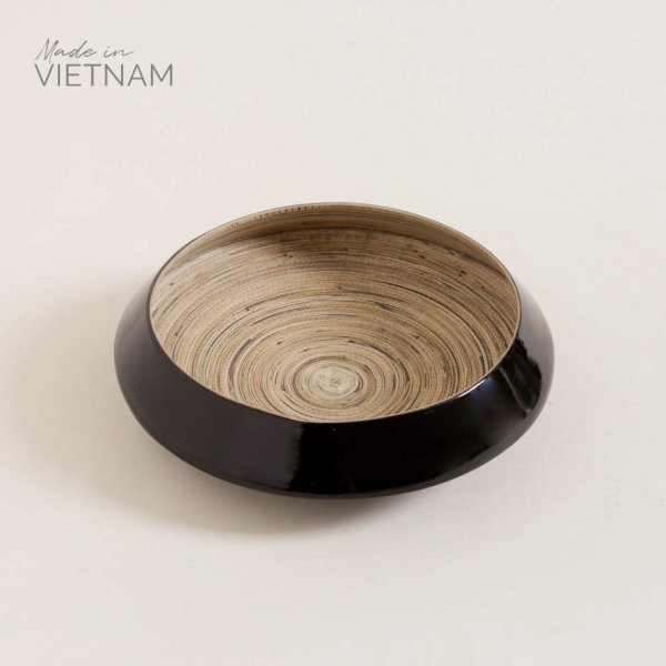 BOWL DE BAMBOO TUAN BLACK 27X7 CM