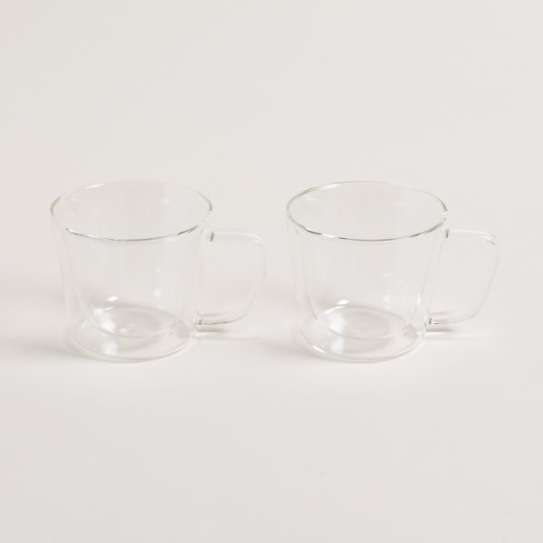 [4111228] Set X 2 Mugs Doble Vidrio 380 Ml