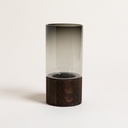 Florero Cilindrico Bukit Con Base 25,5 X 12 Cm
