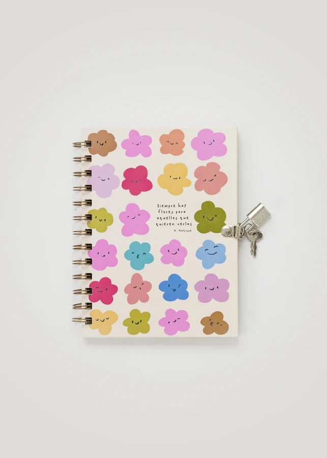 [191101] Diario Intimo 13 X 18 Cm 50 Hojas Nubes Oliverta