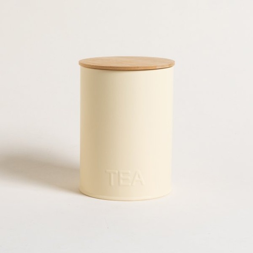 [411009] LATA REDONDA TAPA BAMBOO CREAM TEA 11X15 CM