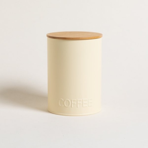 [411008] LATA REDONDA TAPA BAMBOO CREAM COFFEE 11X15 CM