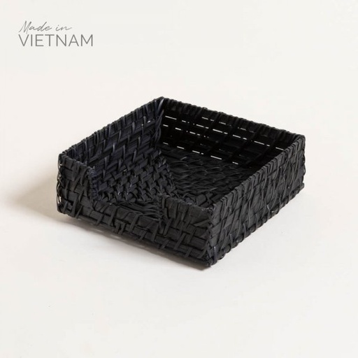 [411103] SERVILLETERO VINH NEGRO 18X18X5 CM