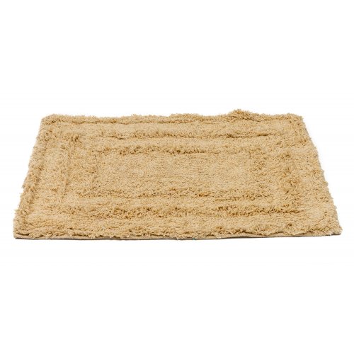 [380169] ALFOMBRA DE BAÑO 40 X 60 CM RECTANGULOS CONCENTRICOS NATURAL