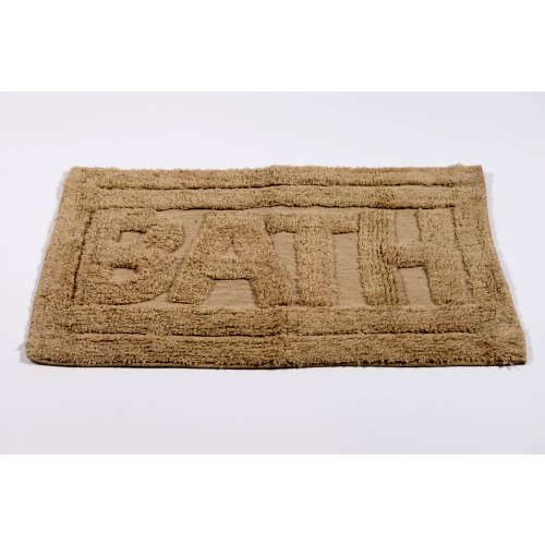 [380208] ALFOMBRA DE BAÑO 40 X 60 CM BATH CON RAYAS OBLICUAS BEIGE