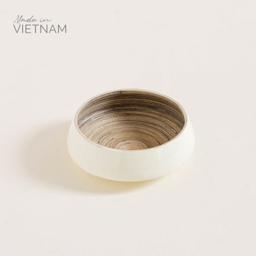 [4111168] BOWL DE BAMBOO TUAN CREAM 17X6 CM