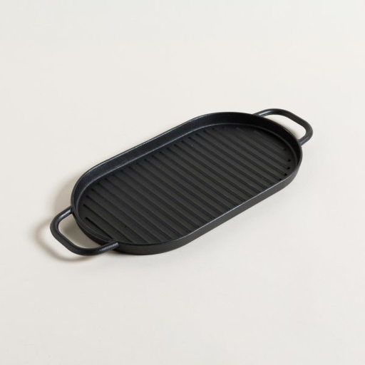 [4112690] PLANCHA OVAL FUNDICION CON ASAS 30X16,5 CM