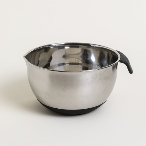 [4112710] BOWL BATIDOR DE ACERO BASE Y ASA DE SILICONA 22 CM