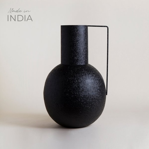 [4113107] TINAJA GIGANTE LOHA BLACK 55X32 CM