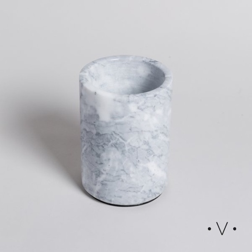 [4113295] PORTA UTENSILIOS DE MARMOL 18X13 CM VASSA HOME