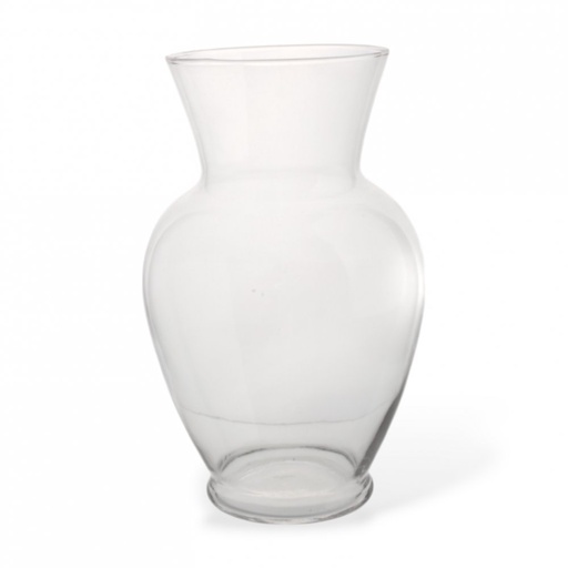 [2561621] FLORERO ÁNFORA TRANSPARENTE 11X23CM VIDRIO