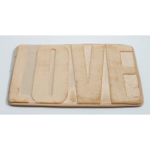 [380294] ALFOMBRA DE BAÑO MICROFIBRA 43X61 CM LOVE