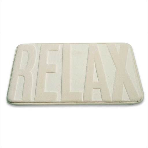 [380281] ALFOMBRA DE BAÑO MICROFIBRA 43 X 61 RELAX BEIGE