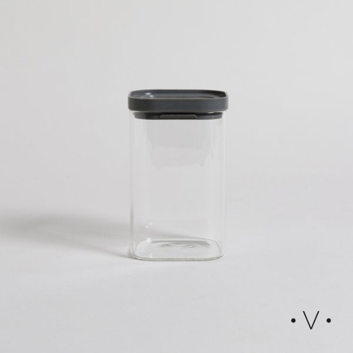 [4113810] FRASCO CUADRADO CON BORDE DE SILICONA 500 ML VASSA HOME