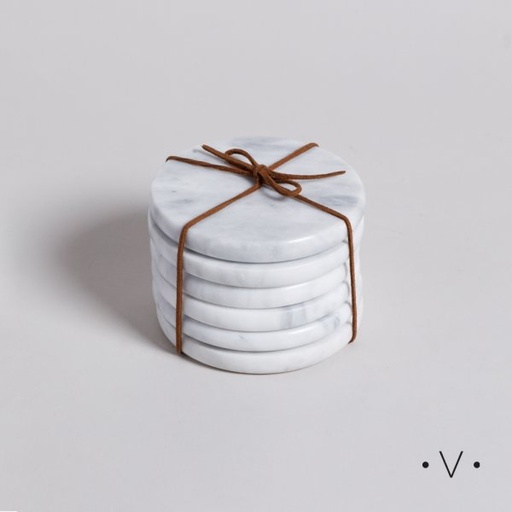 [4113877] SET X 6 POSA VASOS DE MARMOL 10 CM VASSA HOME