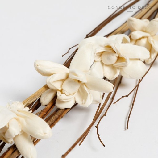 [165798] FLORES SECAS BOUQUET LUCCA GARDENIA 80CM