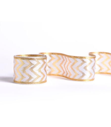 [131301] ORO CINTA ZEBRA FOIL DORADA 5 CM X 10 METROS

