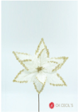 [277448] POINSETIA VARA 35 X 40 CM CREAM/GOLD