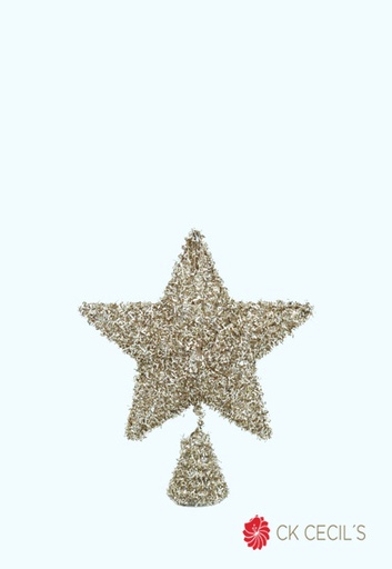 [277625] PUNTAL ESTRELLA 20 CM. CHAMPAGNE