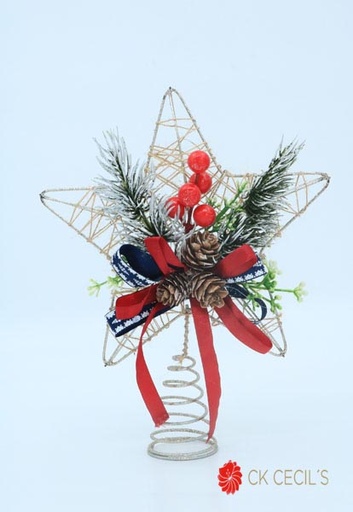 [277460] PUNTAL ESTRELLA 20 X 26 CM. GOLD