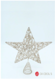[277524] PUNTAL ESTRELLA 26 CM. CHAMPAGNE
