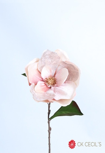 [277649] VELVET MAGNOLIA SPRAY X 74 CM. LT. PINK