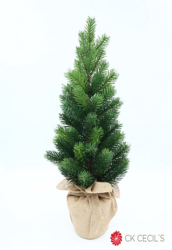 [277674] PINE TREE CON YUTE 58 CM. GREEN
