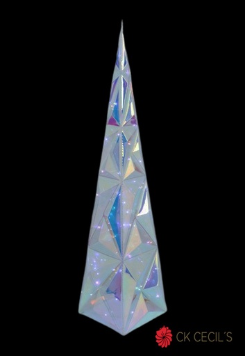 [277541] ARBOL PVC CON LUZ 18X80 CM USB IRIDESCENT