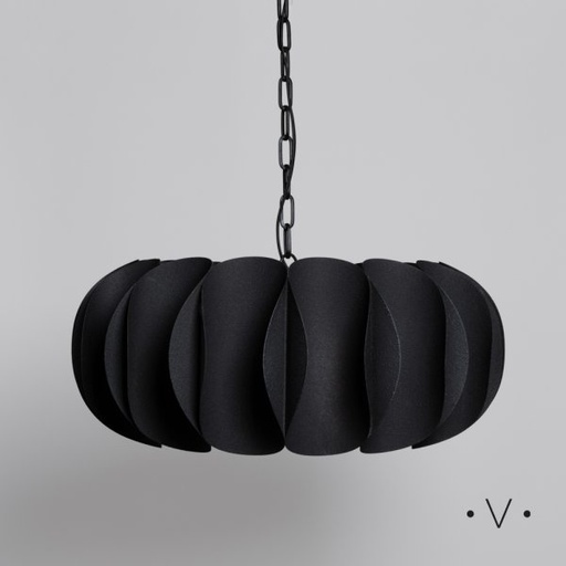 [4114669] LÁMPARA COLGANTE MUTTON BLACK 27X61 CM VASSA HOME