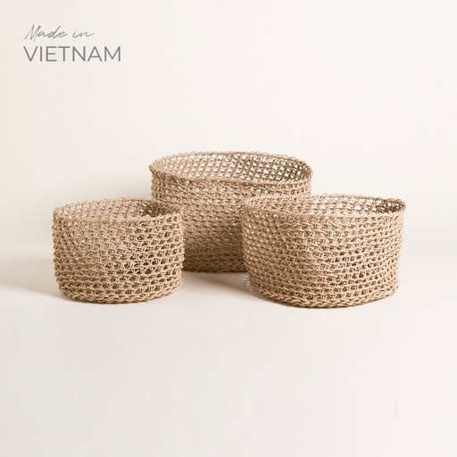 [4114646] SET X 3 CANASTOS ALTOS VIET 18X30 CM/16X25 CM/14X21 CM