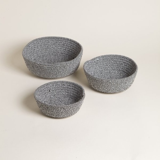 [4114309] SET X 3 ORGANIZADORES REDONDOS BAKRI LIGHT 6,5X18,5 CM / 8X20,5 CM / 9X24,5 CM