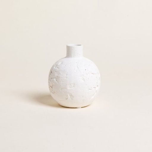 [4114593] TINAJA JHARI WHITE 12X10 CM