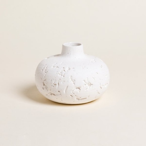 [4114595] TINAJA JHARI WHITE 12X14 CM