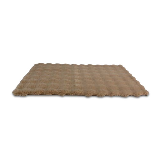 [380073] ALFOMBRA 60X180CM LISA CON GLOBOS BEIGE