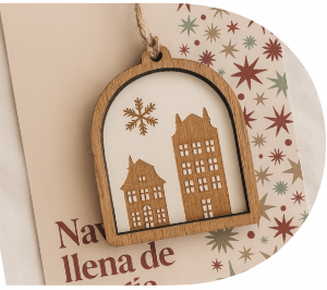 [131992] DIJE CAMPANITA ALDEA XMAS ESTILO DOMINGO