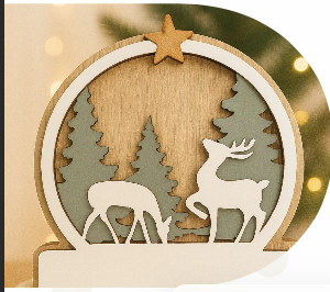 [131985] ESFERA DE CUENTO NAVIDAD SUSURROS DEL BOSQUE 20 ESTILO DOMINGO