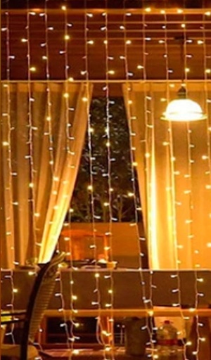 [42084] CORTINA LED 270 LUCES 3 X 3 MTS 10 SECUENCIAS CALIDA 220V 