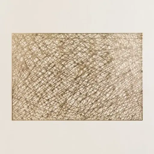 [4114939] INDIVIDUAL RECTANGULAR DE PVC DORADO 45X30 CM