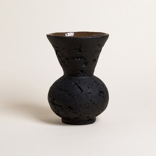 [4114883] TINAJA JHARI BLACK 24X16 CM